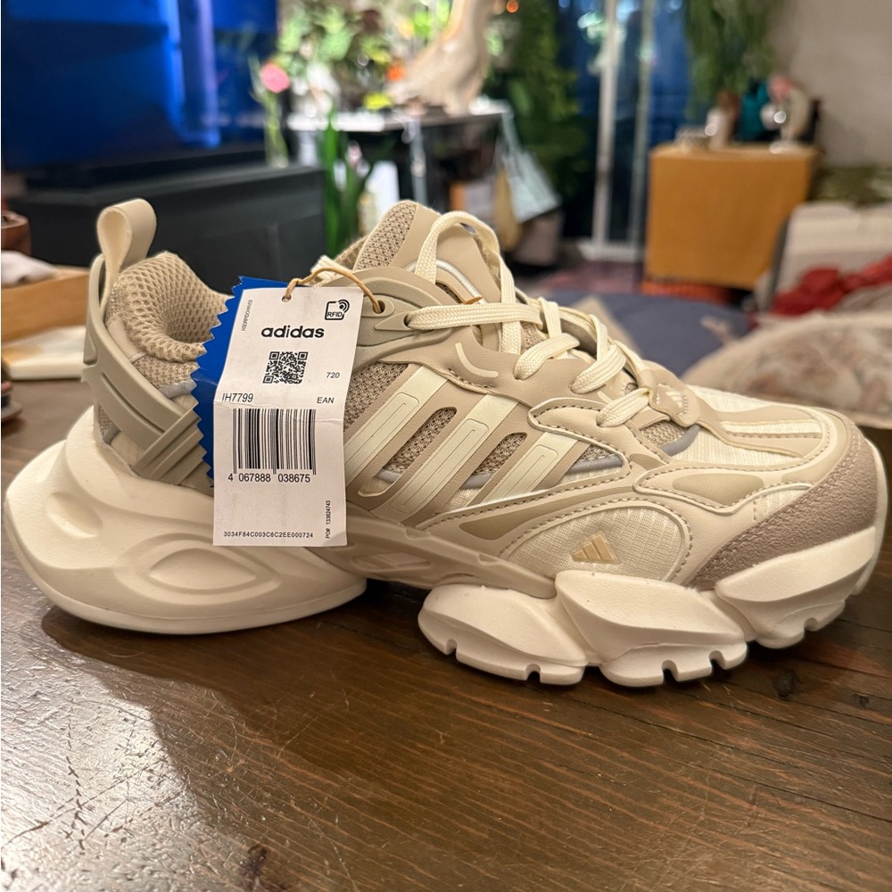 adidas Women's Athletic Shoes in Cream and White